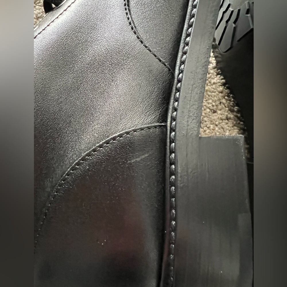 Valentino Garavani Black Studded Combat Boots - Picture 15 of 16
